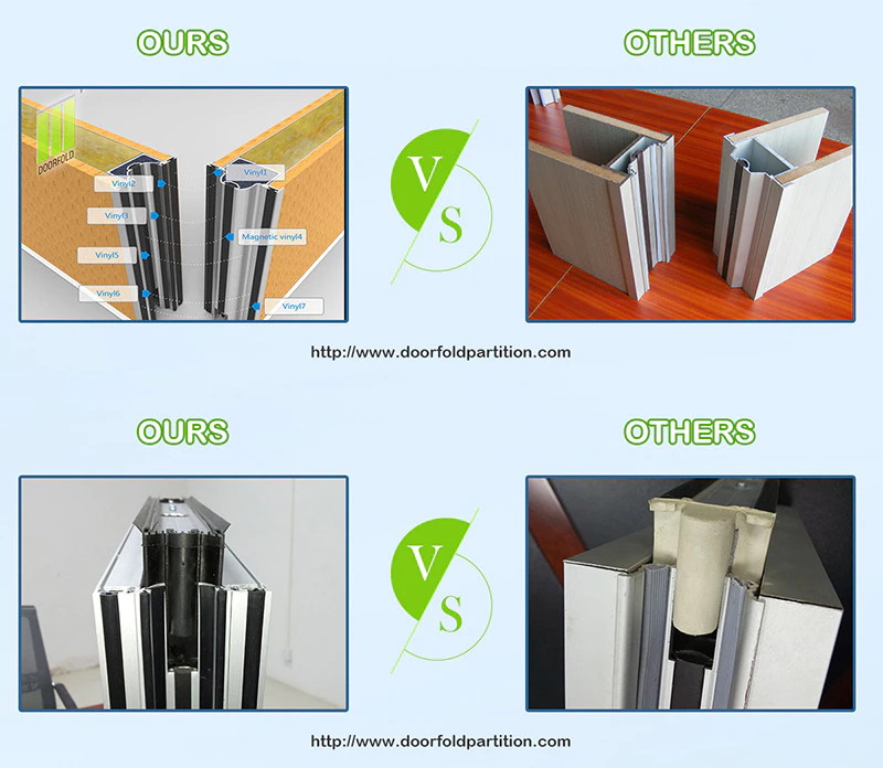 trendy dela plaza Doorfold movable partition Brand sliding folding partitions movable walls manufacture