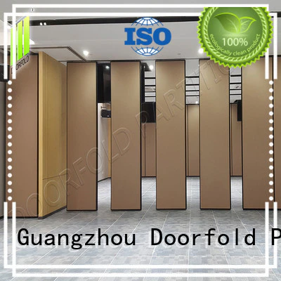 Doorfold sliding folding partition collapsible for meeting room