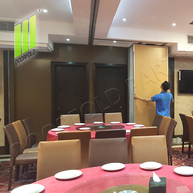 Doorfold movable partition Sliding Sartition Wall for Hotel (LUCK FORTURE SEAFOOD RESTAURANT MANILA PHILIPPINE) Sliding Partition Wall for Hotel image1