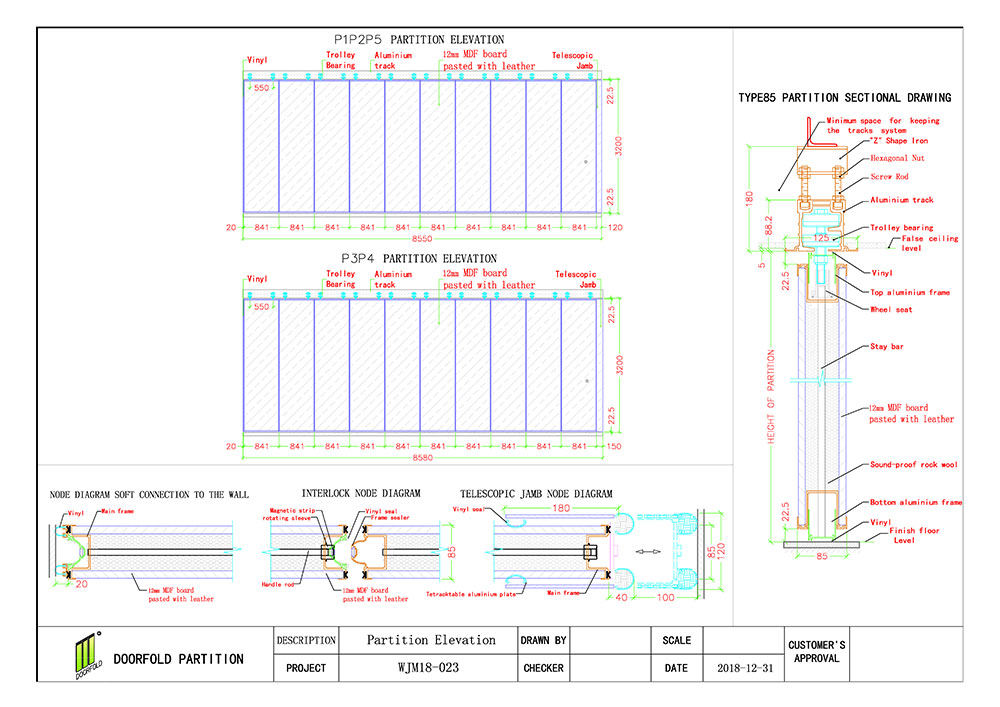 Doorfold sliding folding partition manufacturer-2