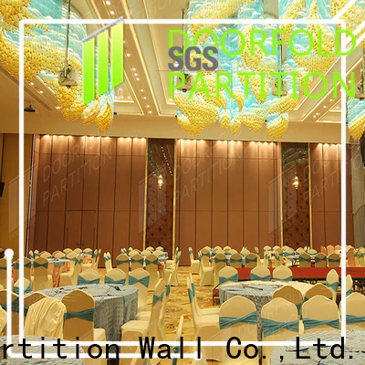 Doorfold conference room folding partition wall oem&odm fast delivery