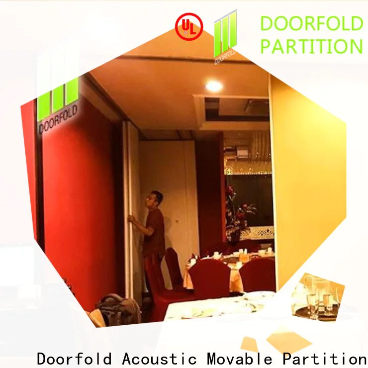 Doorfold Sliding Partition for Commercial Room easy installation for customization