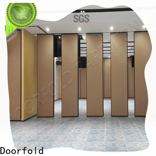 Doorfold sliding folding partitions movable walls durable