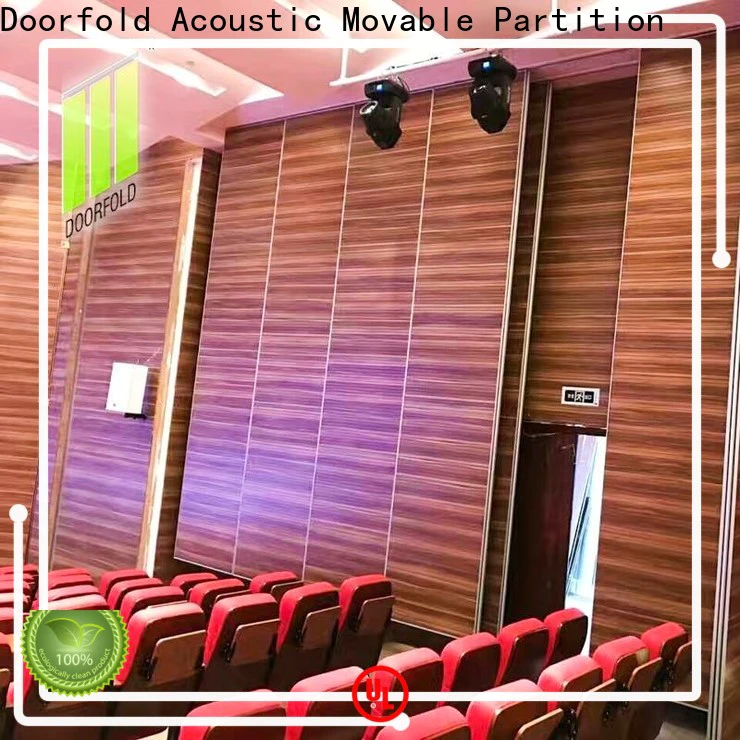 Doorfold acoustic acoustic movable walls operable for theater