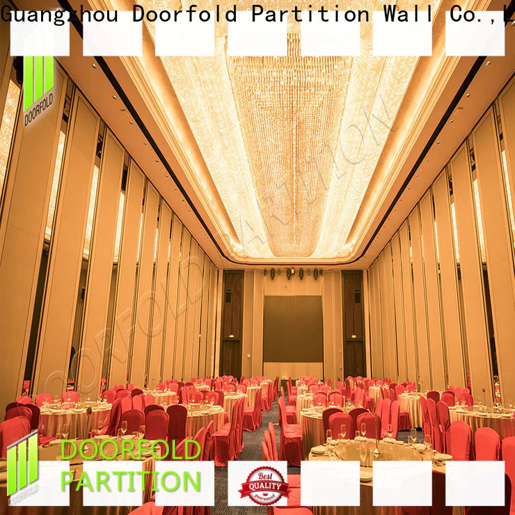 Doorfold international Sliding Partition Wall for Hotel simple structure for restaurant