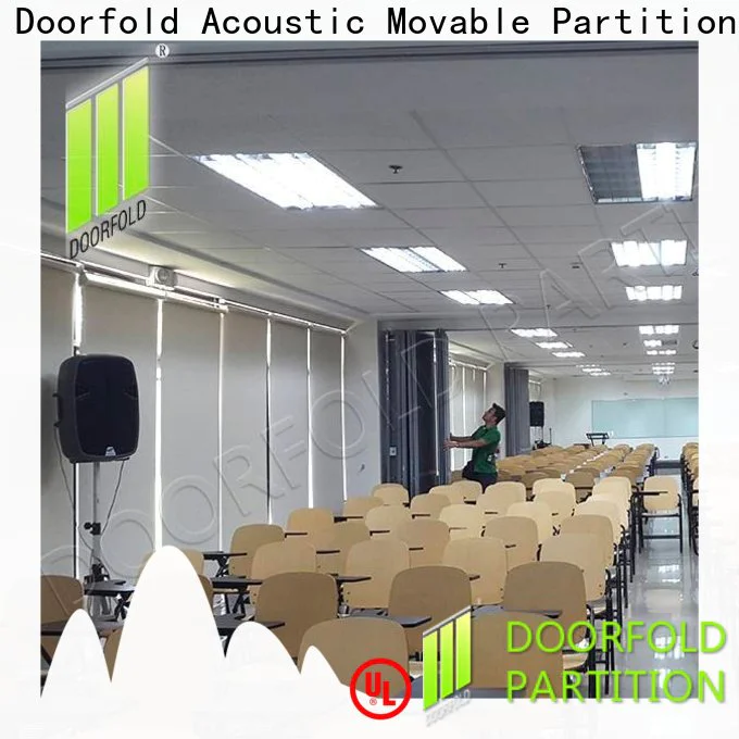 Doorfold folding partition walls commercial customization for college
