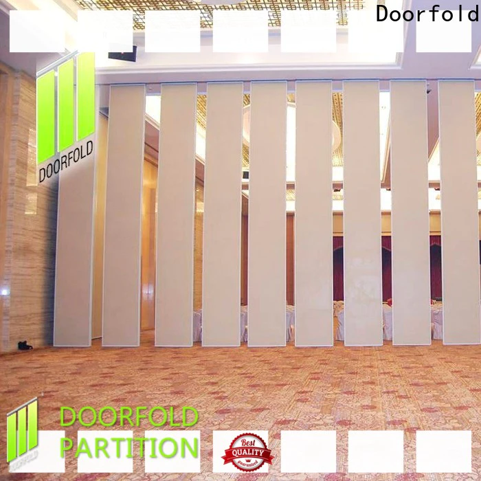Doorfold retractable sliding room partitions cheapest factory price for restaurant