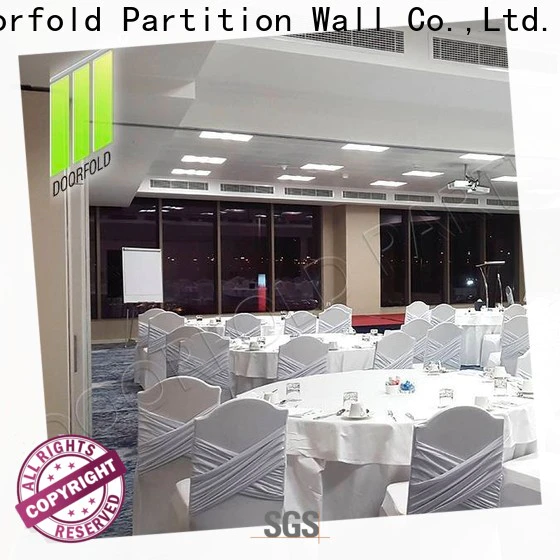 Doorfold sliding folding partitions movable walls durable for hotel