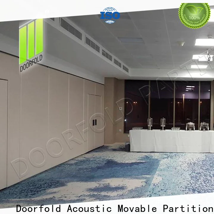 Doorfold international sliding room partitions easy installation for restaurant