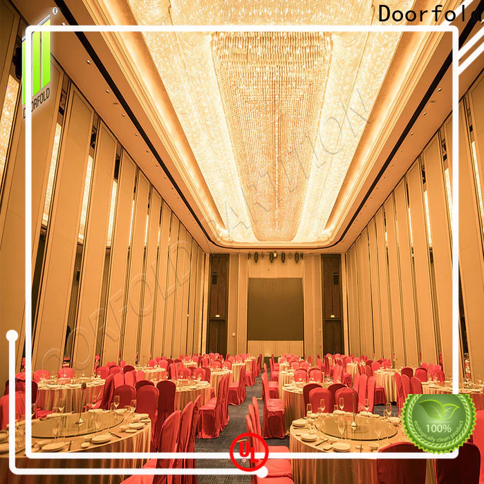 Doorfold commercial sliding room partitions high-end for meeting room