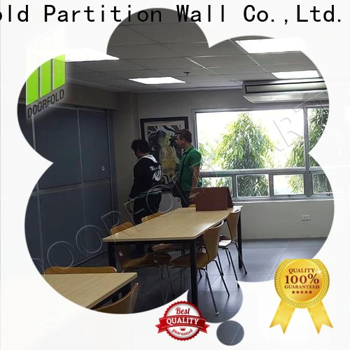 Doorfold retractable soundproof partition wall acoustic for conference room
