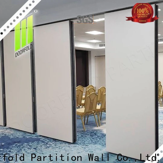 Doorfold operable wall decorative for restaurant