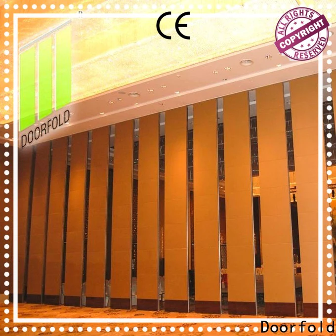 Doorfold acoustic movable partitions fast delivery restaurant