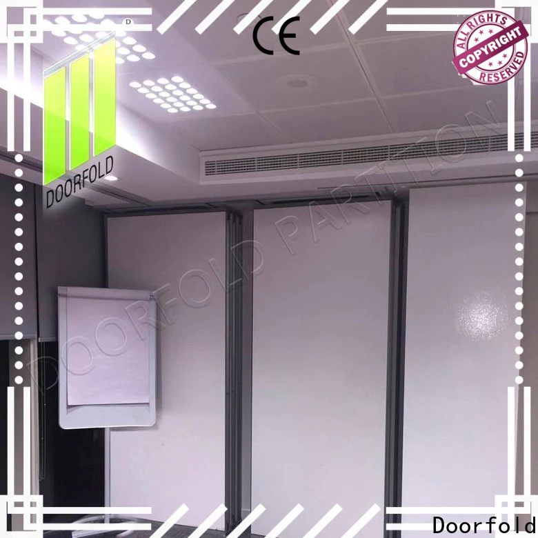 Doorfold acoustic partition wall dividers custom for conference