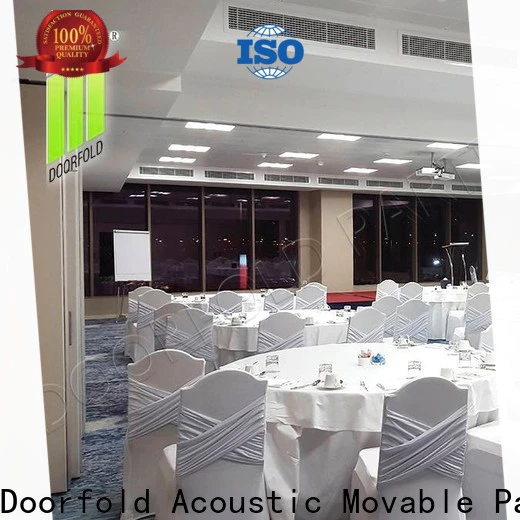 acoustic sliding folding partition durable for conference room