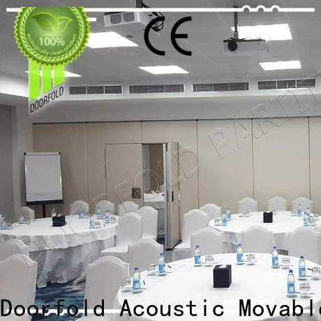 Doorfold collapsible soundproof partition wall for conference room
