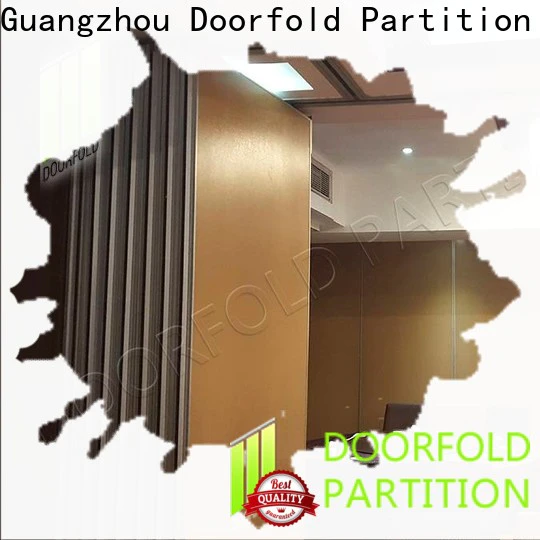 Doorfold sliding room partitions simple structure for office
