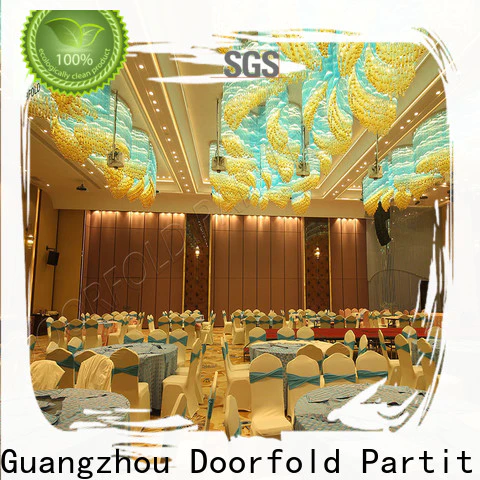 Doorfold commercial sliding room partitions easy installation for conference