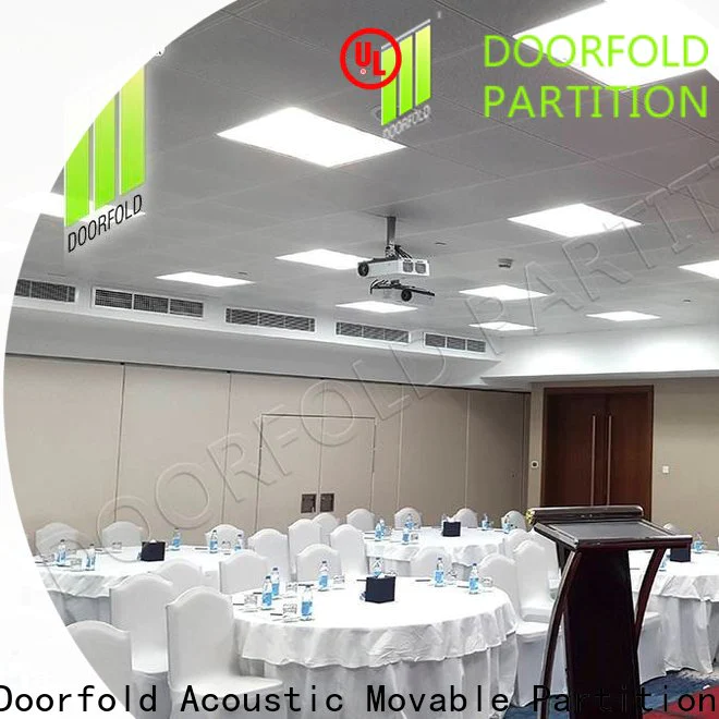 Doorfold easy installation folding partition walls commercial oem&odm for expo center