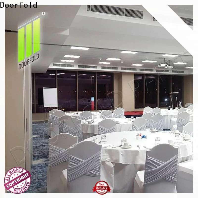 Doorfold retractable sliding room partitions new arrival for meeting room