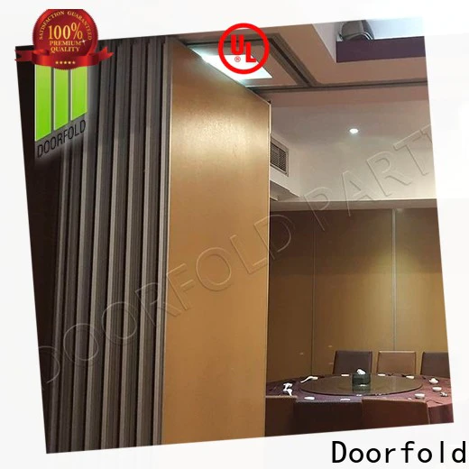 Doorfold commercial sliding folding partition cheapest factory price for meeting room