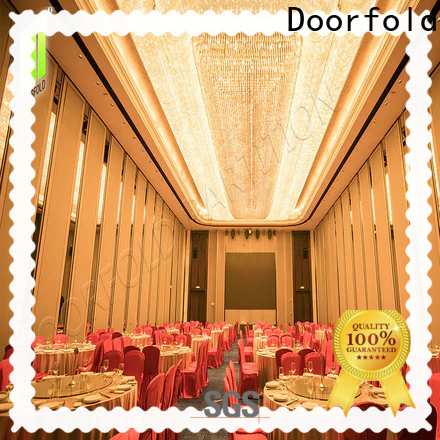 Doorfold sliding folding partition easy installation for meeting room