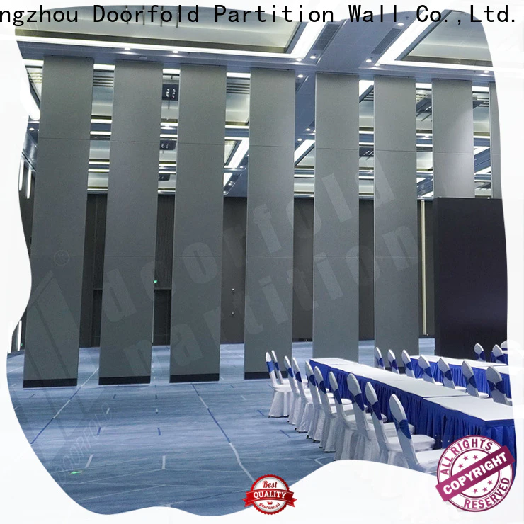Doorfold sliding folding partition customization for meeting room