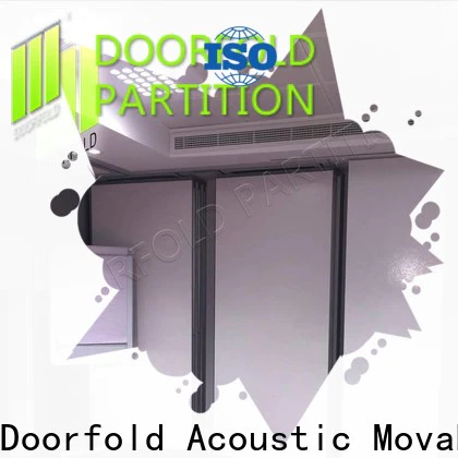 Doorfold foldable glass partition factory for conference centers
