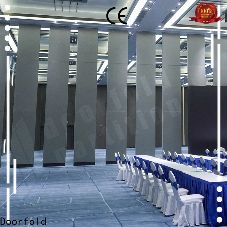 Doorfold national standard sliding folding partition decorative for restaurant