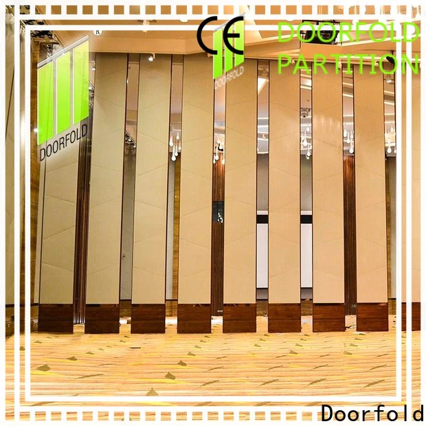 Doorfold commercial sliding folding partition cheapest factory price for hotel