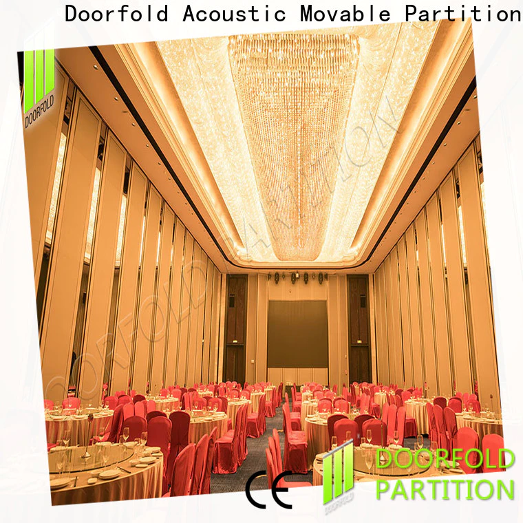Doorfold sliding room partitions manufacturer for meeting room