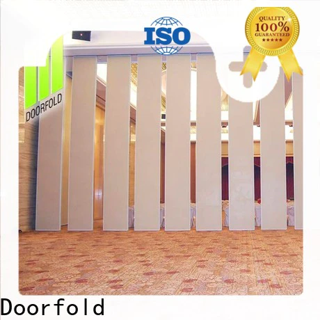 Doorfold sliding room partitions simple structure for restaurant