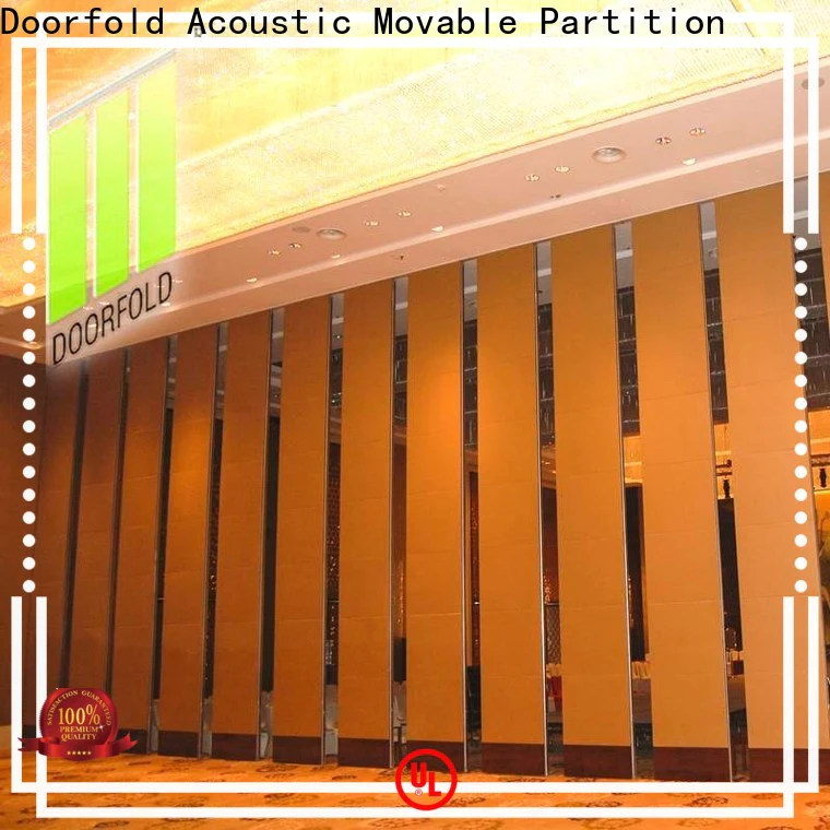 Doorfold hall acoustic movable partitions made in china for conference centers