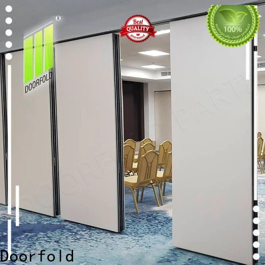 Doorfold retractable partition popular for office