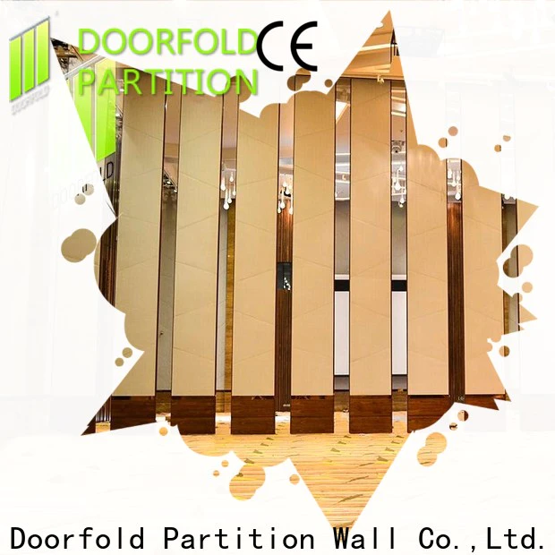 Doorfold sliding wall dividers for International Hotel