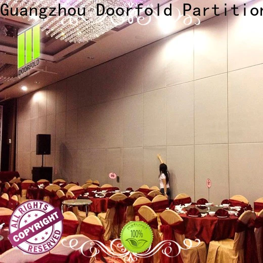 Doorfold commercial sliding folding partition national standard for International Hotel