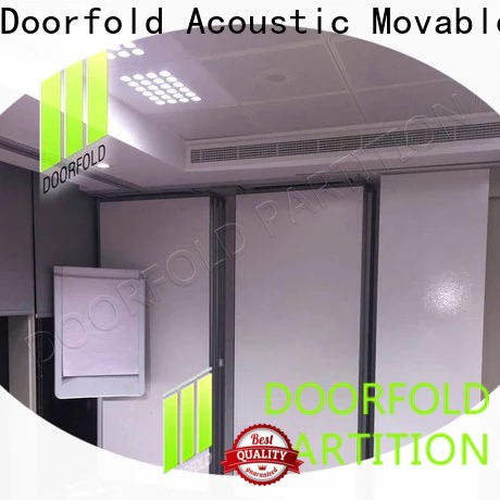 Doorfold foldable glass partition free design for educational establishments