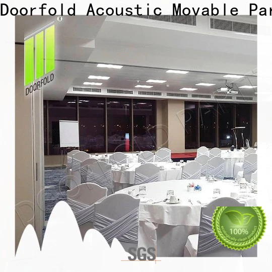 Doorfold acoustic sliding room partitions new arrival for hotel