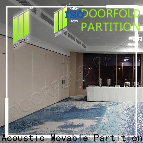 Doorfold flexible sliding room partitions luxury for restaurant