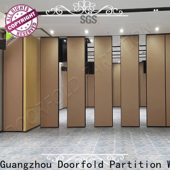 Doorfold commercial sliding folding partitions movable walls manufacturer for meeting