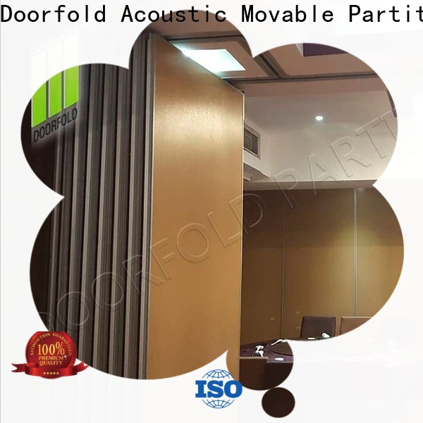 Doorfold retractable sliding wall dividers high-end for restaurant