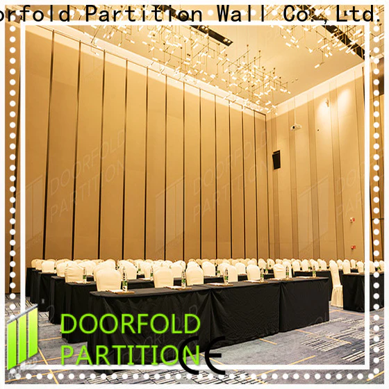 Doorfold custom conference room folding partition wall easy installation factory
