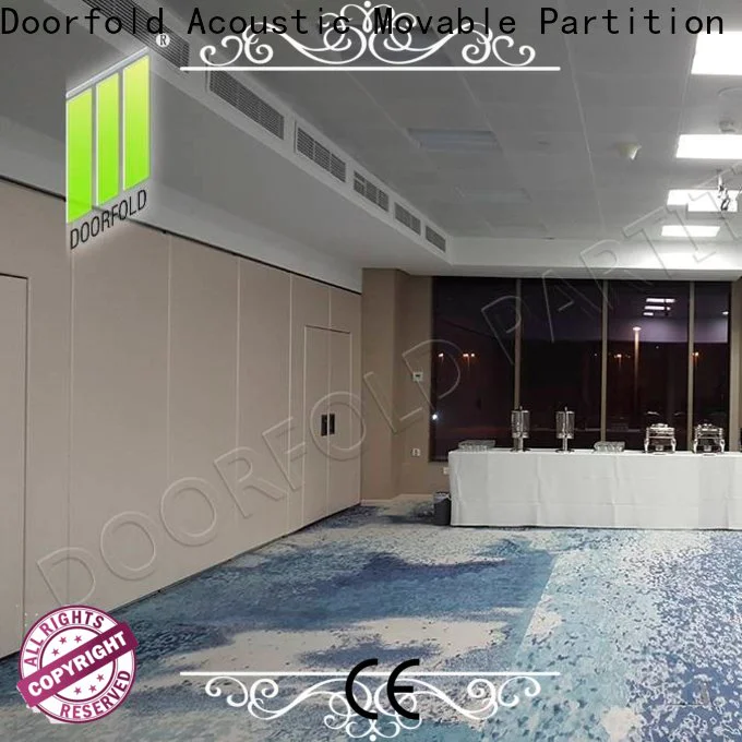 Doorfold commercial sliding room partitions manufacturer for hotel