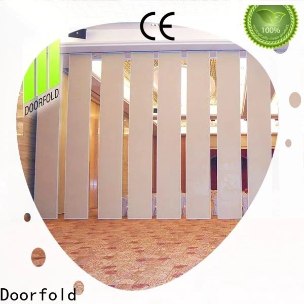 Doorfold sliding wall dividers cheapest factory price For Soundproof