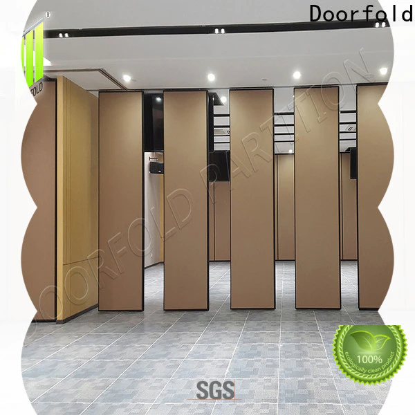 Doorfold acoustic sliding room partitions new arrival for Commercial Meeting Room