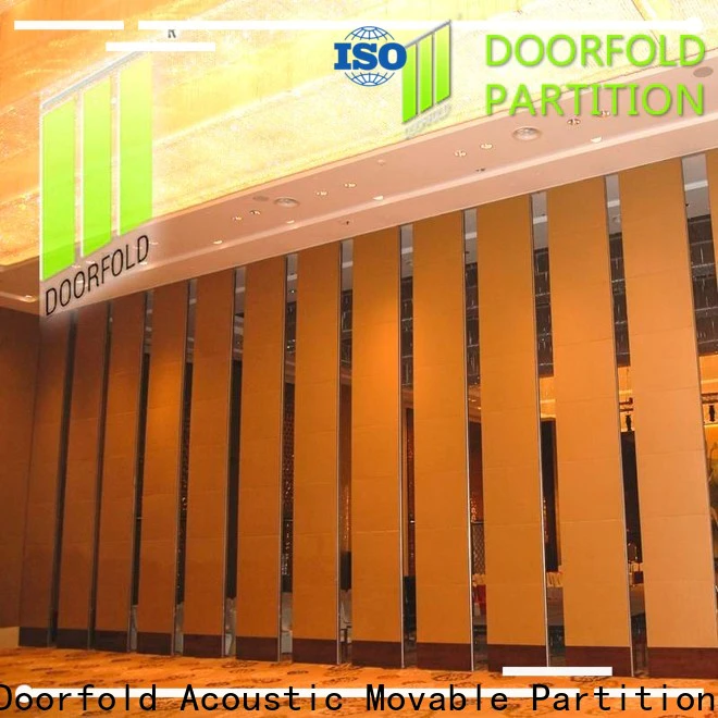 Doorfold retractable Hotel ballroom Movable Walls free design for hotel