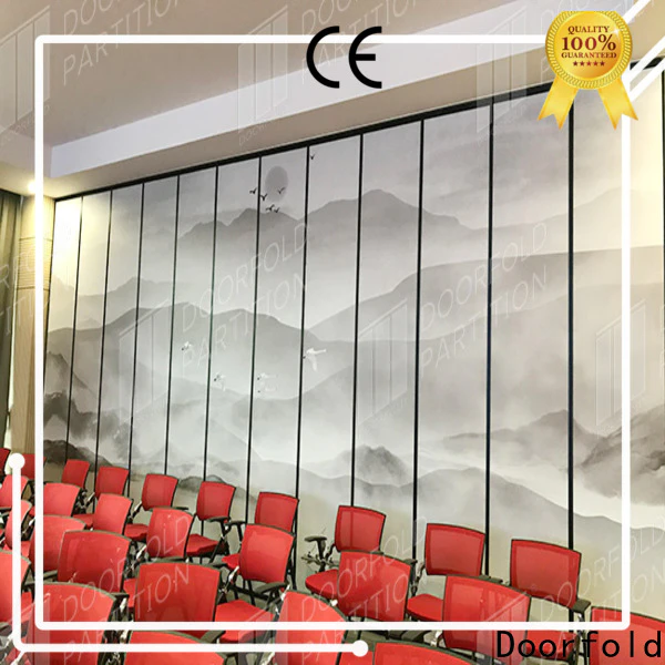 Doorfold meeting room partitions simple operation best factory price