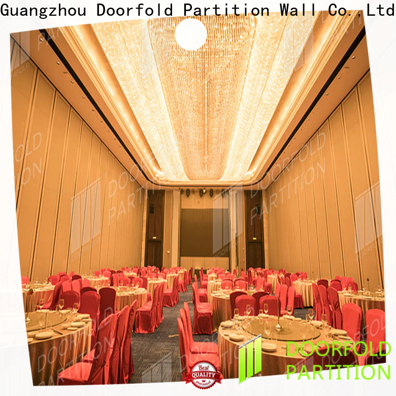 Doorfold new design retractable room partitions easy installation best factory price