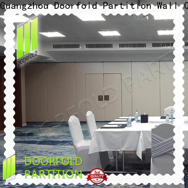 Doorfold sliding folding partition factory for meeting