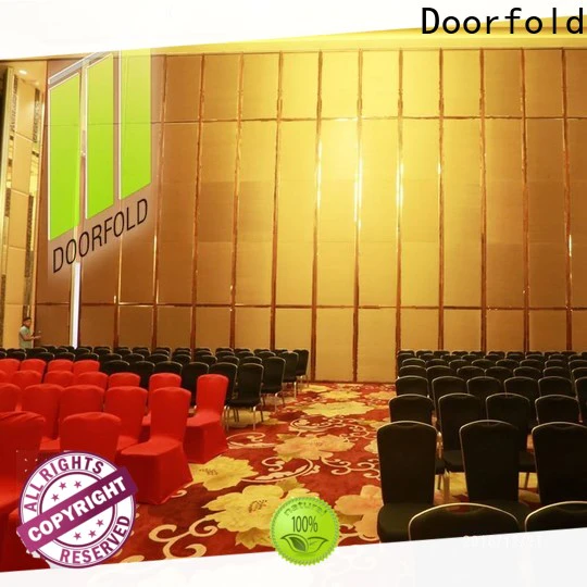 Fast-installation folding partition wall systems smooth movement conference